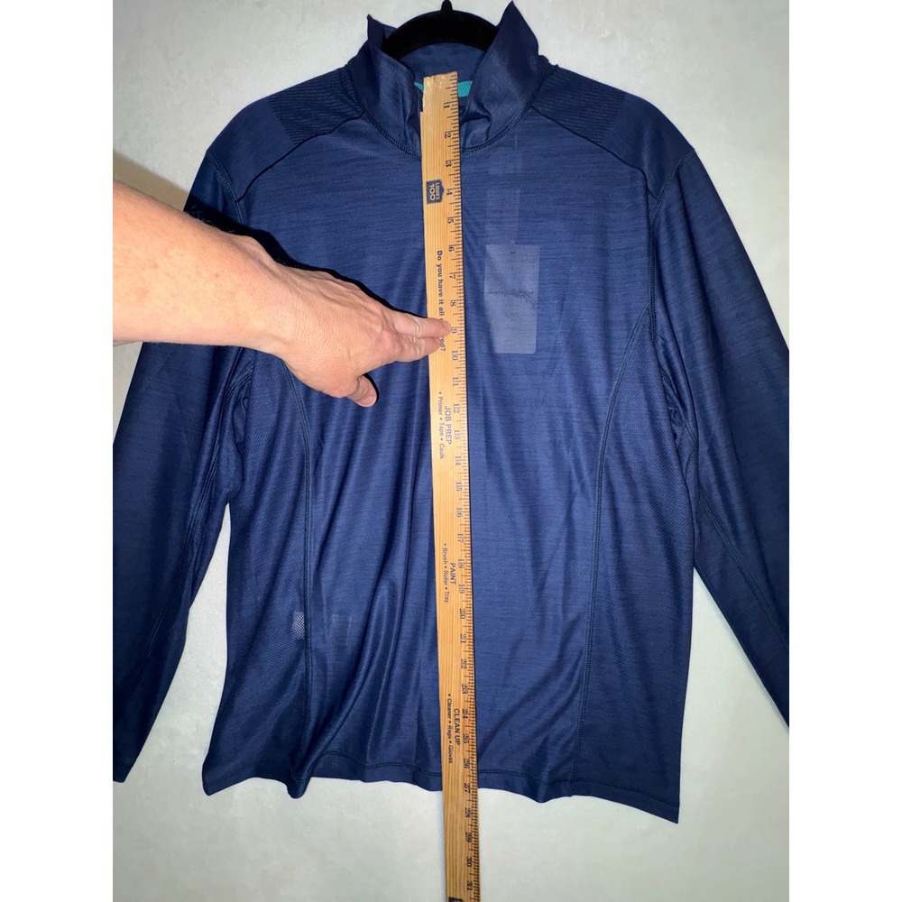 Tommy Bahama Men Palm Coast Half Zip IslandZone Pullover Ocean Deep blue wicking - Picture 4 of 8